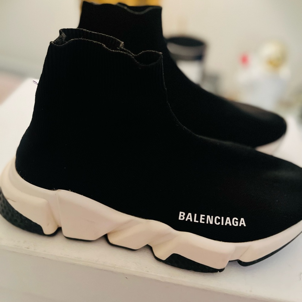 Balenciaga Speed Trainer Black White - AUTHENTIC